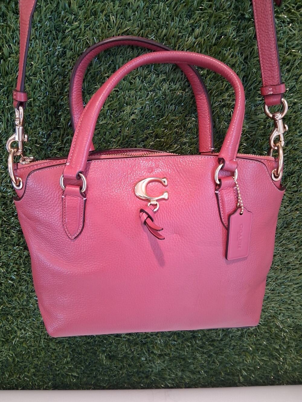 Coach Remi Satchel In Colorblock Pebbled